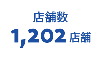 店舗数 1,202店舗