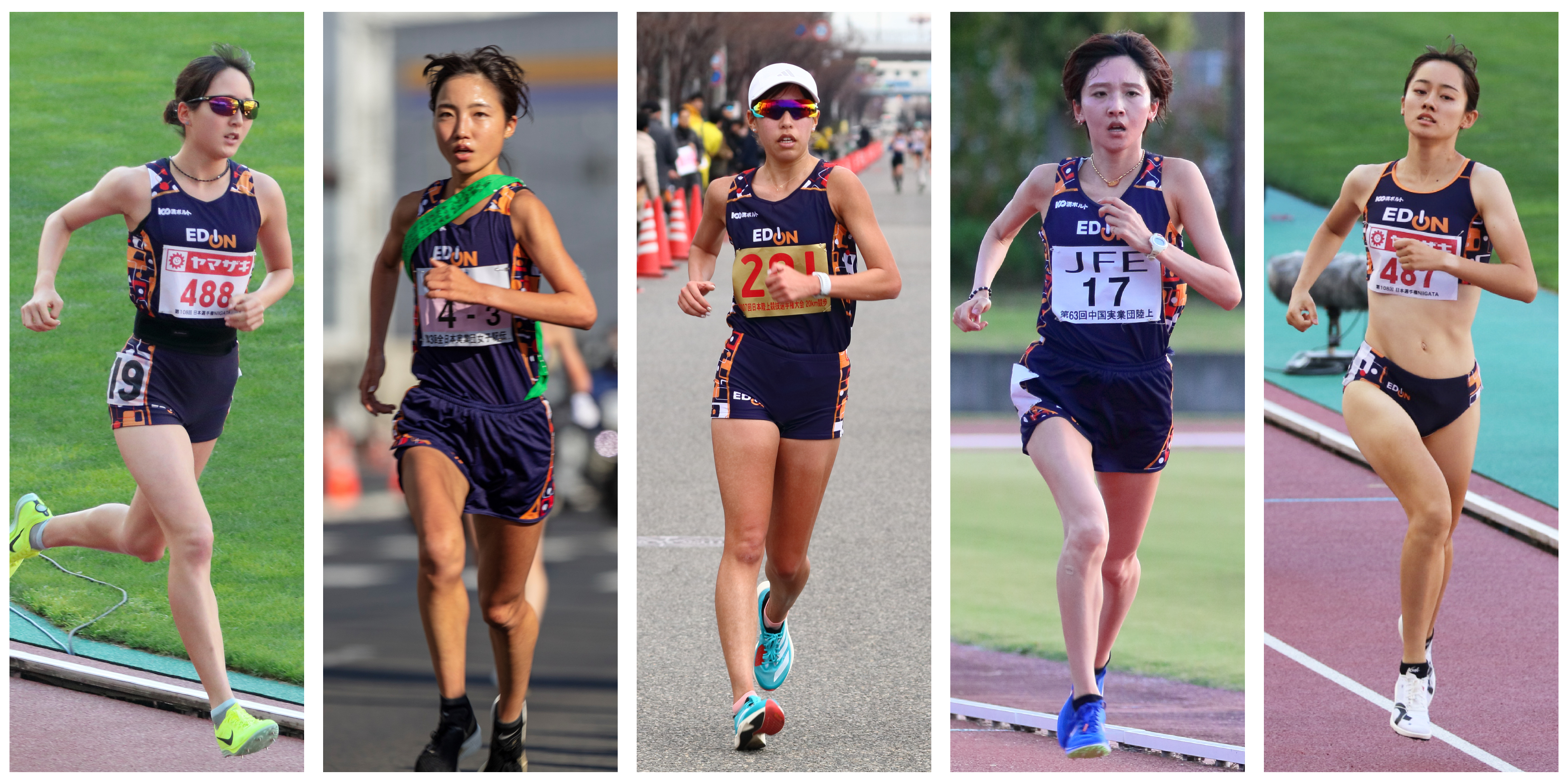 エディオン女子陸上競技部　写真